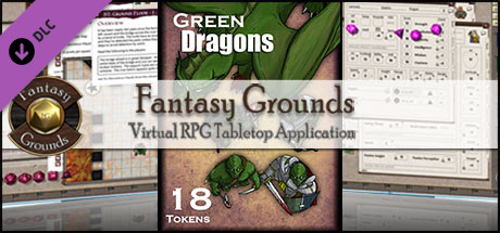 Fantasy Grounds - Green Dragons (Token Pack) cover art