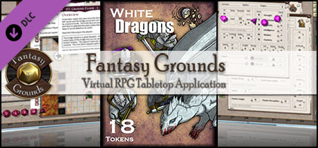 Fantasy Grounds - White Dragons (Token Pack)