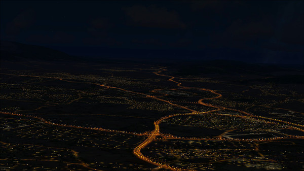 Скриншот из FSX Steam Edition: Night Environment Spain Add-On