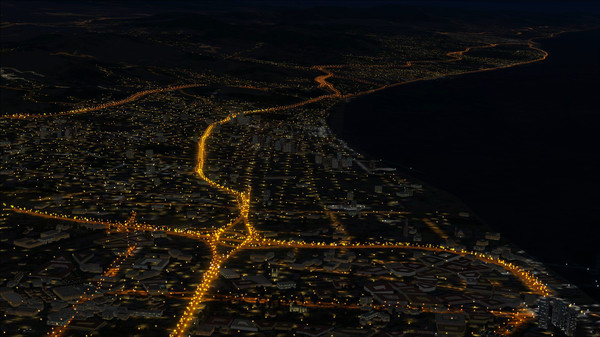 Скриншот из FSX Steam Edition: Night Environment Spain Add-On