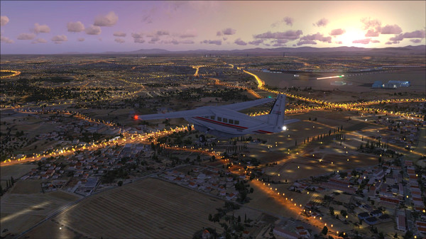 Скриншот из FSX Steam Edition: Night Environment Spain Add-On