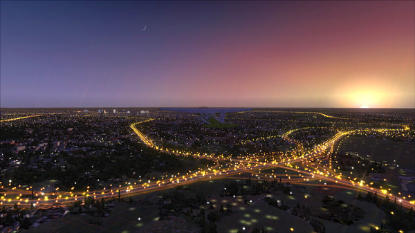 Скриншот из FSX Steam Edition: Night Environment Benelux Add-On