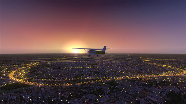 Скриншот из FSX Steam Edition: Night Environment Benelux Add-On