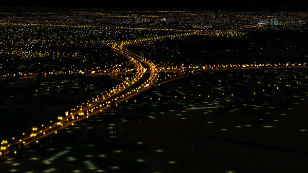 Скриншот из FSX Steam Edition: Night Environment Benelux Add-On