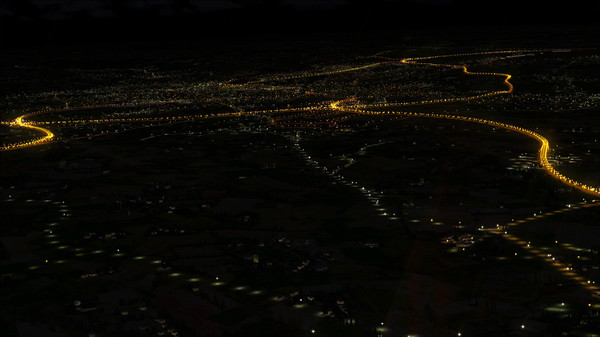 Скриншот из FSX Steam Edition: Night Environment Benelux Add-On