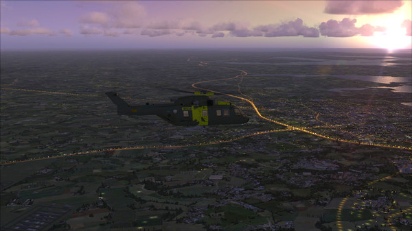 Скриншот из FSX Steam Edition: Night Environment Denmark Add-On