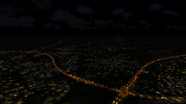 Скриншот из FSX Steam Edition: Night Environment Denmark Add-On