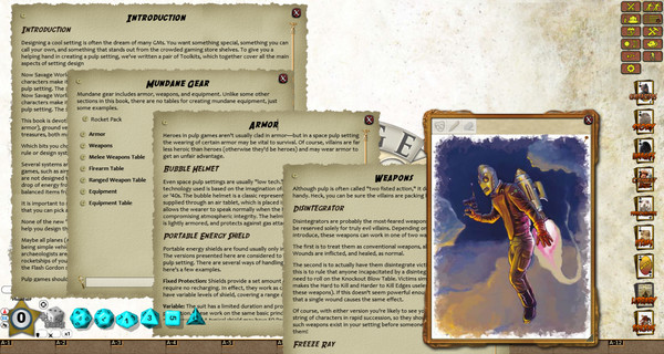 Скриншот из Fantasy Grounds - Pulp Gear Toolkit (Savage Worlds)
