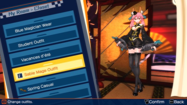 Скриншот из Fate⁄EXTELLA - Sable Mage Outfit