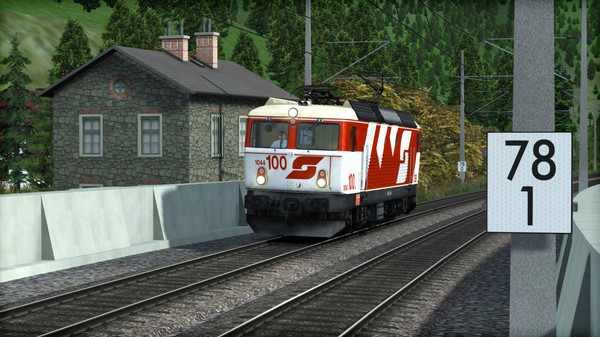 Скриншот из TS Marketplace: ÖBB 1044 '100' Livery Add-On