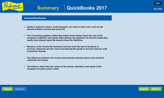 Скриншот из Professor Teaches QuickBooks 2017