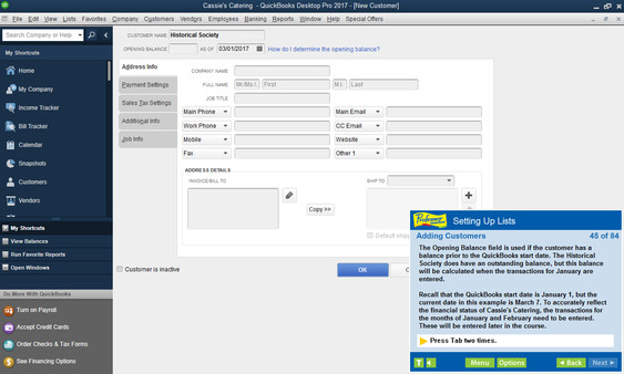 Professor Teaches QuickBooks 2017 PC requirements