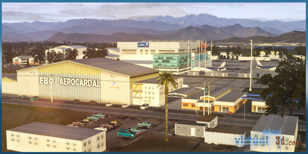Скриншот из X-Plane 11 - Add-on: Aerosoft - Airport SCEL Santiago International 2.0