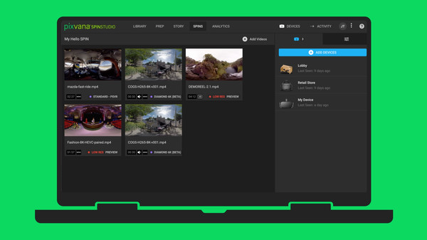 Pixvana SPIN Play game for windows Pc 1