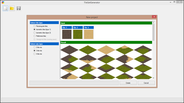 Скриншот из TileSetGenerator