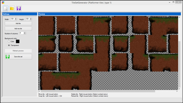Скриншот из TileSetGenerator