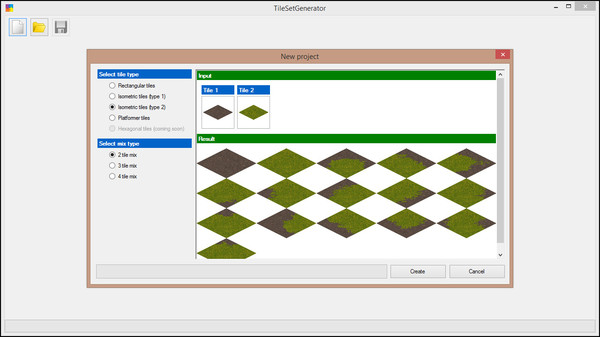 Скриншот из TileSetGenerator