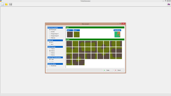 TileSetGenerator game for Linux 1