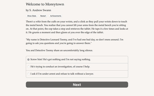 Welcome to Moreytown game for windows Pc 1