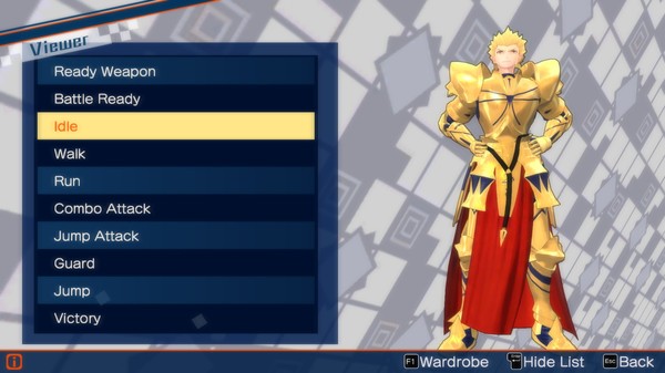 Скриншот из Fate⁄EXTELLA - Stay night Model (Gilgamesh) Скриншот из Fate⁄EXTELLA - Stay night Model (Gilgamesh)