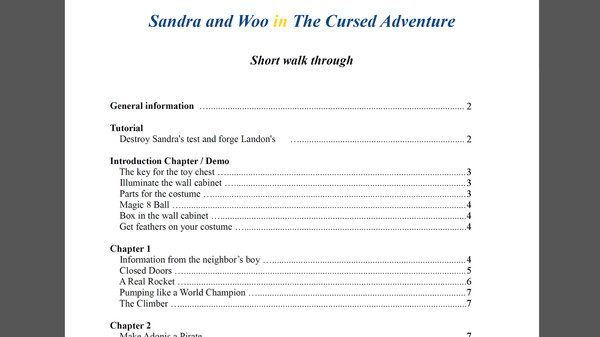 Скриншот из Sandra and Woo in the Cursed Adventure - Game Guide