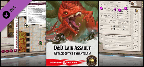 Fantasy Grounds - Dungeons & Dragons - Lair Assault: Attack of the Tyrantclaw (5E) cover art