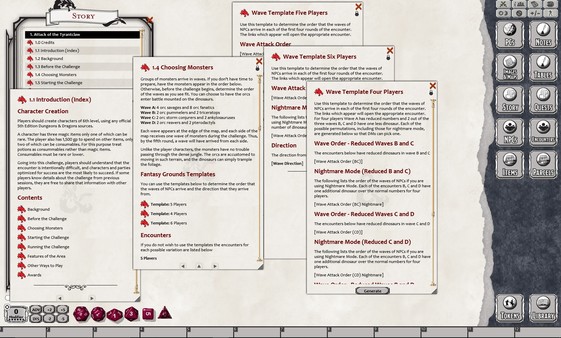 Скриншот из Fantasy Grounds - Dungeons & Dragons - Lair Assault: Attack of the Tyrantclaw (5E)