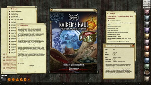 Скриншот из Fantasy Grounds - Into the Wintery Gale: Raider’s Haul (PFRPG)