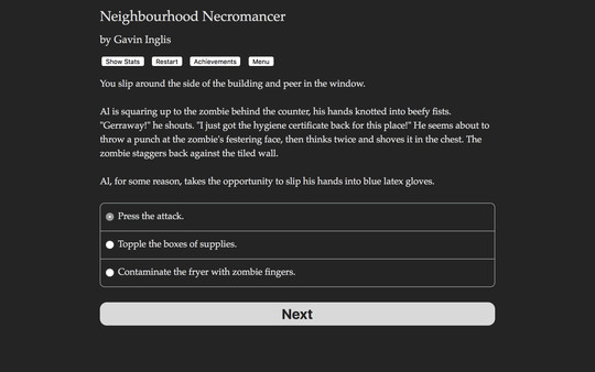 Neighbourhood Necromancer requirements