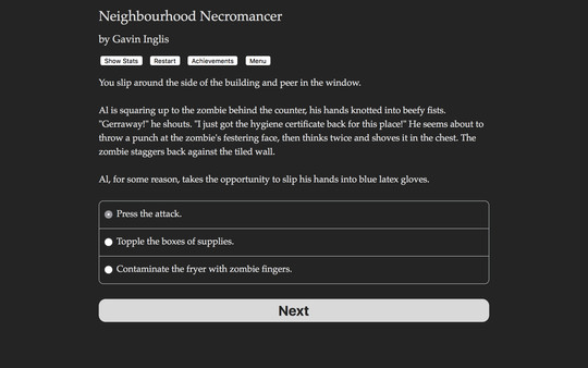 Neighbourhood Necromancer game for Linux 1