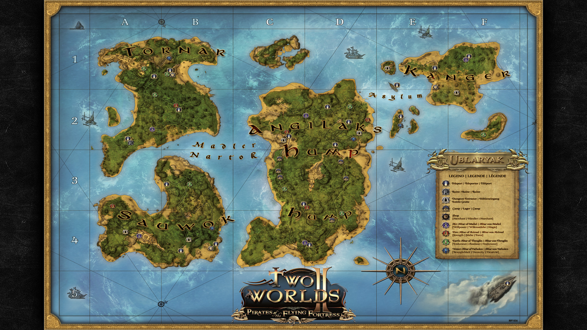 Открой карту островов. Two Worlds 1 карта.
