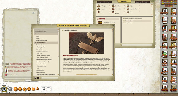 Скриншот из Fantasy Grounds - Weird Wars Rome: Nox Germanica (Savage Worlds)