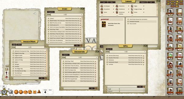 Скриншот из Fantasy Grounds - Weird Wars Rome: Nox Germanica (Savage Worlds)