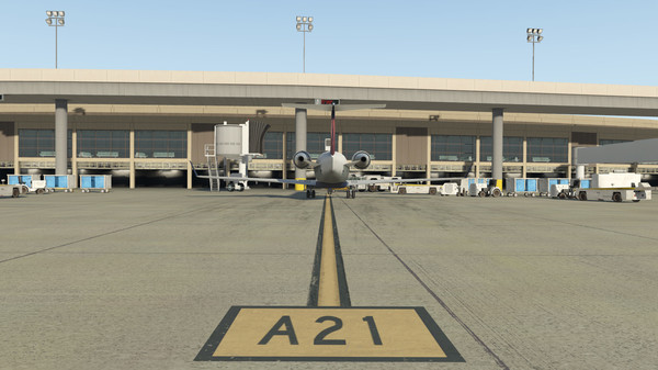 Скриншот из X-Plane 11 - Add-on: Aerosoft - Airport Dallas⁄Fort Worth International