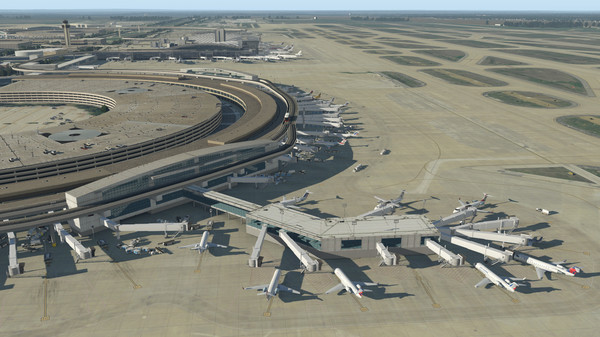 【图】X-Plane 11 – Add-on: Aerosoft – Airport Dallas/Fort Worth International(截图2) 【图】X-Plane 11 – Add-on: Aerosoft – Airport Dallas/Fort Worth International(截图2)