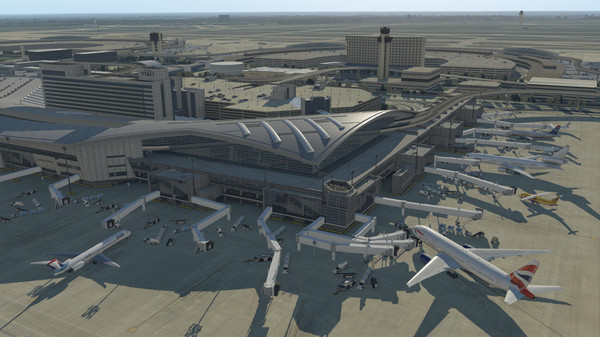 Скриншот из X-Plane 11 - Add-on: Aerosoft - Airport Dallas⁄Fort Worth International