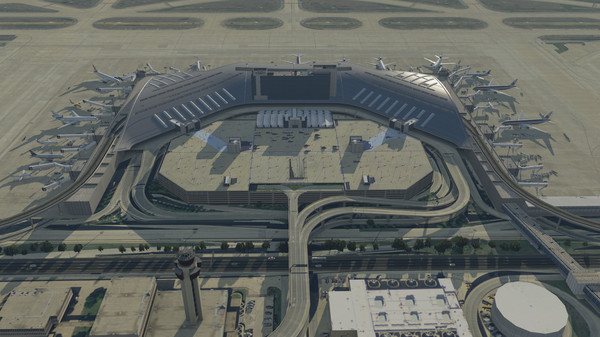 Скриншот из X-Plane 11 - Add-on: Aerosoft - Airport Dallas⁄Fort Worth International