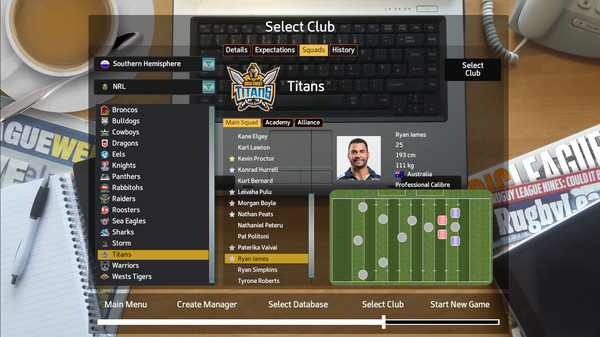 Rugby League Team Manager 2018 for linux