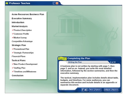 Professor Teaches Business Planning PC requirements