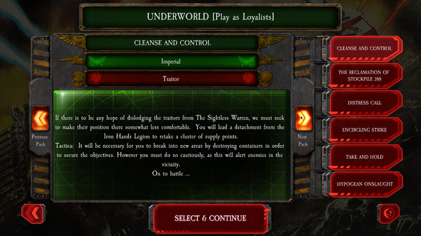 Скриншот из The Horus Heresy: Battle of Tallarn - Underworld Campaign