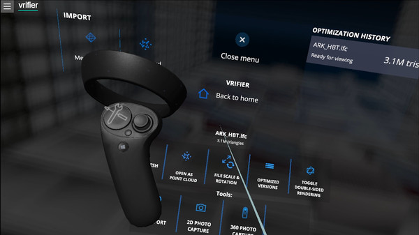 Скриншот из VRifier