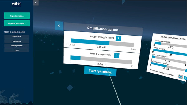 Скриншот из VRifier