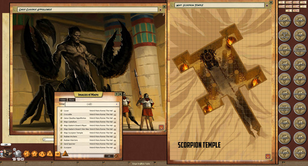 Скриншот из Fantasy Grounds - Weird Wars Rome: Half-Set Sun (Savage Worlds)