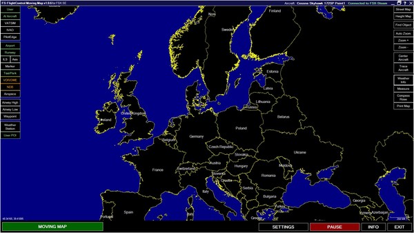 Скриншот из FSX Steam Edition: Moving Map Add-On