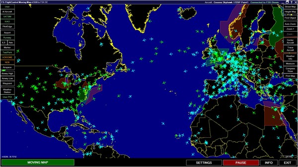 Скриншот из FSX Steam Edition: Moving Map Add-On