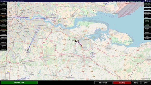 Скриншот из FSX Steam Edition: Moving Map Add-On