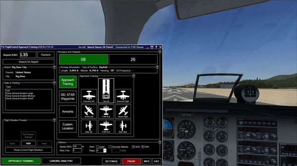 Скриншот из FSX Steam Edition: Approach Training Add-On