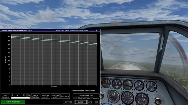 Скриншот из FSX Steam Edition: Flight Recorder Add-On