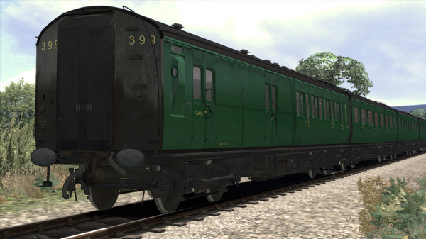 Скриншот из TS Marketplace: Maunsell 59ft Low Window Corridor Coach Pack BR Green