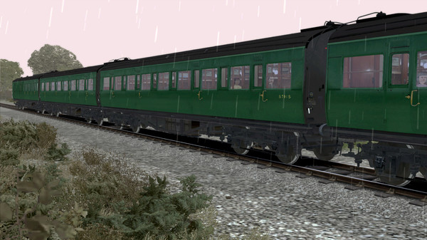 Скриншот из TS Marketplace: Maunsell 59ft Low Window Corridor Coach Pack BR Green